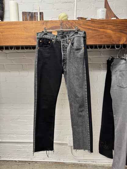 SS2018 Vetements x Levi’s 501 Reconstructed Split Denim