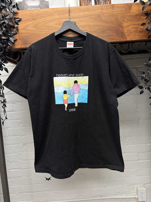 AW2019 Supreme ‘Heaven and Earth’ Sunset Black Graphic T-Shirt