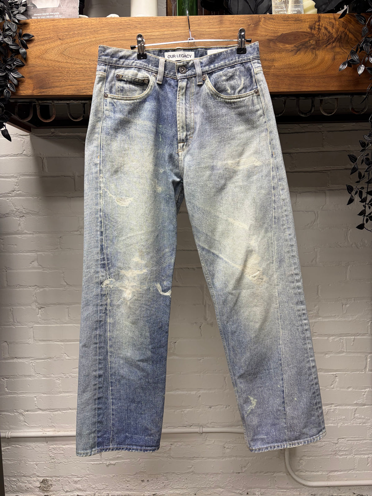 Our Legacy Trompe L’œil ‘Third Cut’ Washed Blue Denim