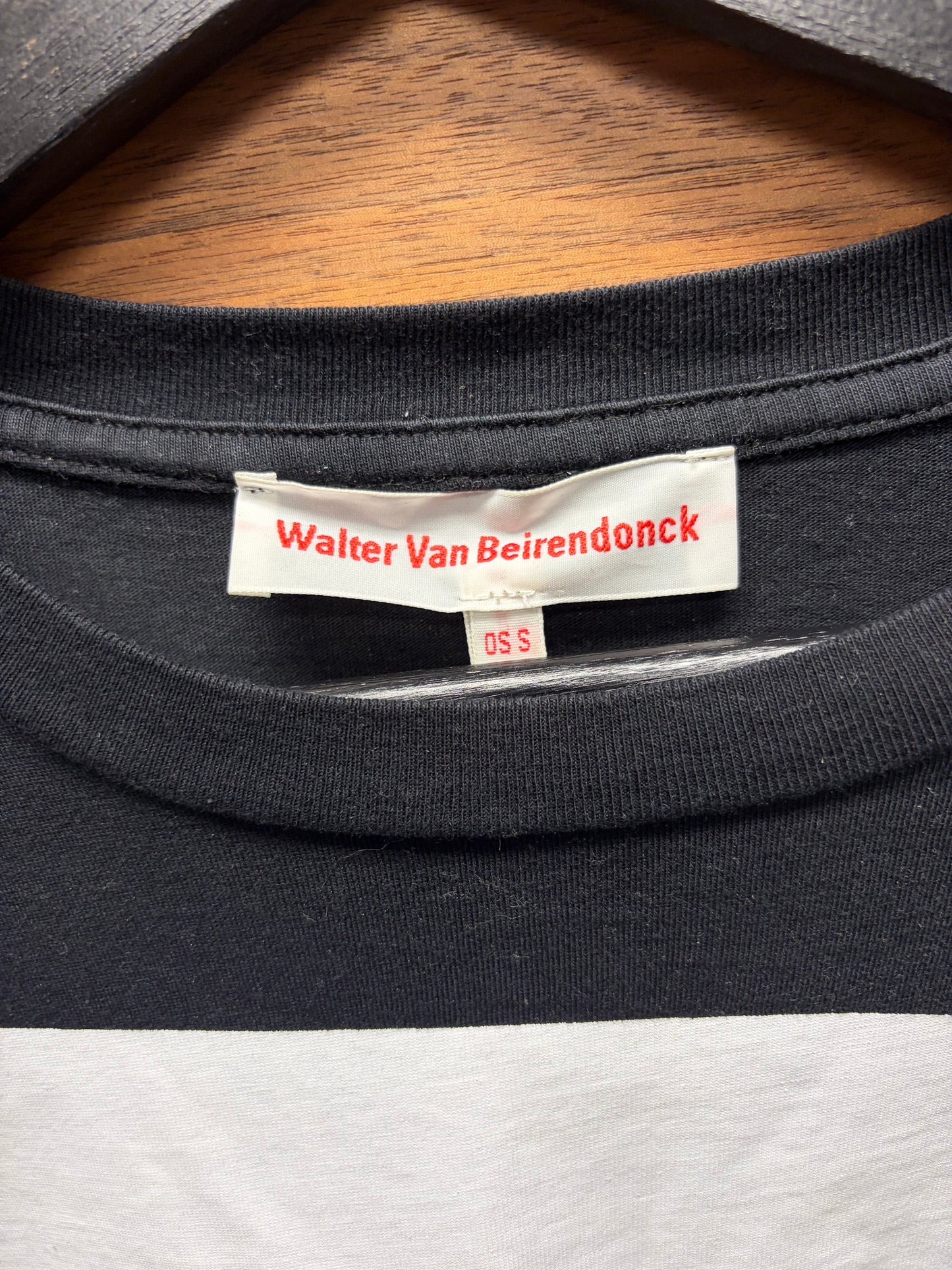 Walter Van Beirendonck ‘Peace’ Jumbo Oversized Black Graphic T-Shirt