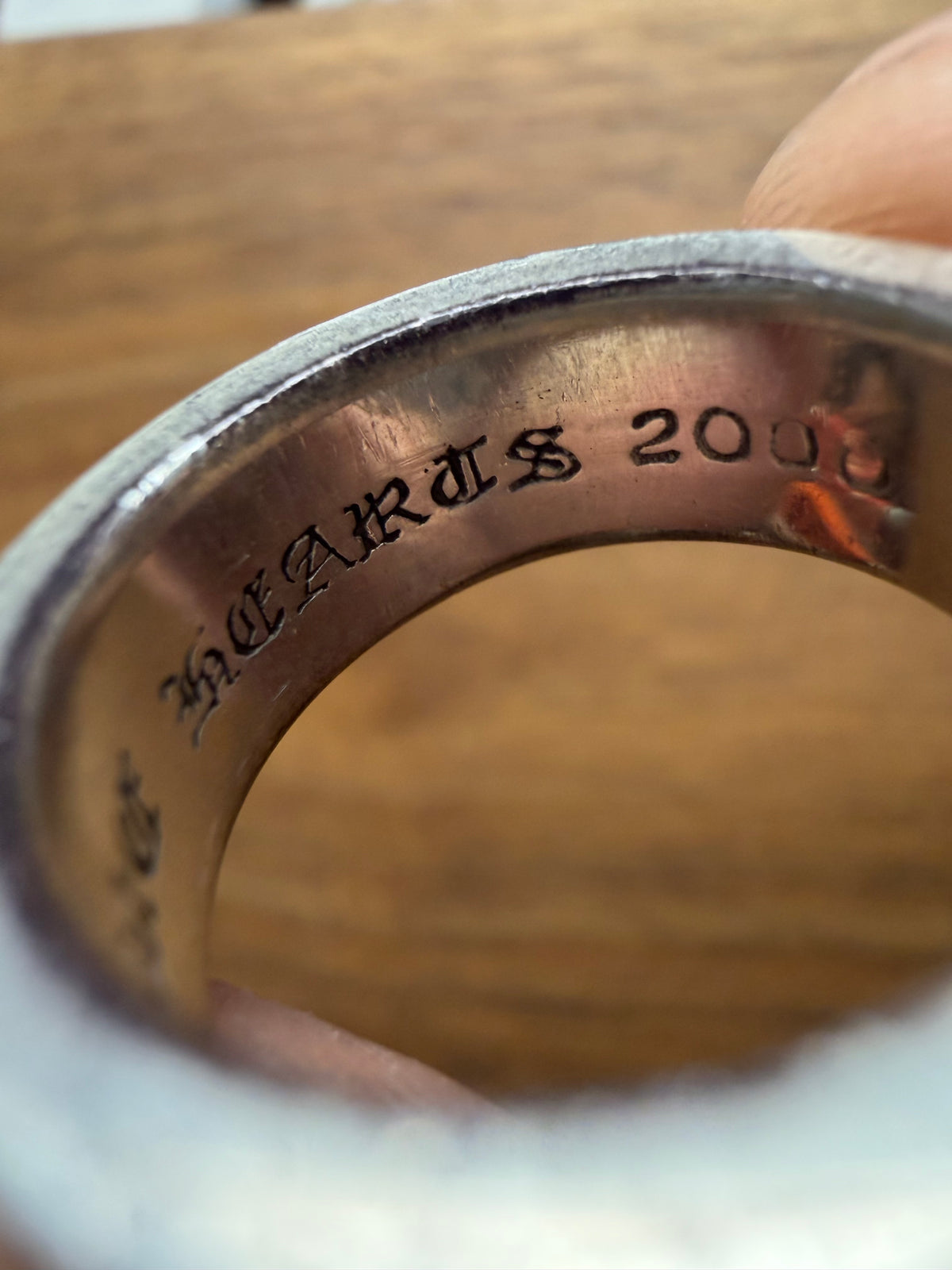 Chrome Hearts ‘Double Narrow Vine’ .925 Silver Band Ring