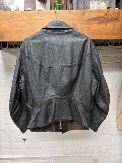 1982 Yohji Yamamoto ‘Hand Signature’ Black Leather Biker Jacket