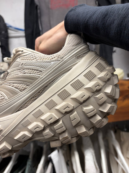 Balenciaga ‘Defender’ Cream Tire Sole Low Top Sneakers