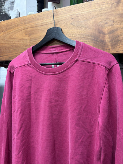 SS2023 Rick Owens ‘Edfu’ Fuchsia ‘Level’ Cotton Sweatshirt