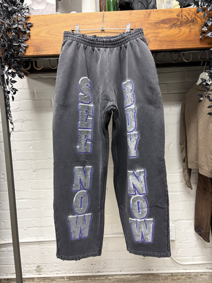 2023 Balenciaga ‘See Now Buy Now’ Distressed Heavyweight Cotton Sweatpants