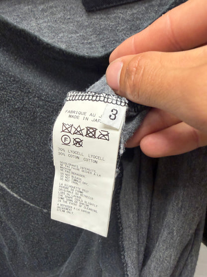 Yohji Yamamoto Black Scandal ‘Skull Graphic’ Lightweight Grey Sweater