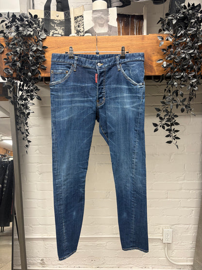 SS2023 Dsquared2 Blue ‘DS24/7’ Skinny Jeans