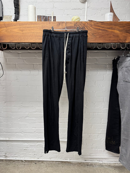 Rick Owens DRKSHDW Black Cotton Drawstring Pants