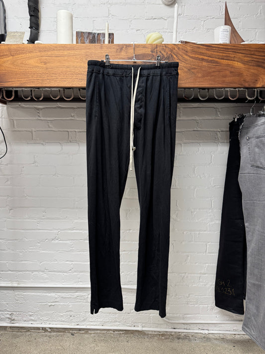 Rick Owens DRKSHDW Black Cotton Drawstring Pants
