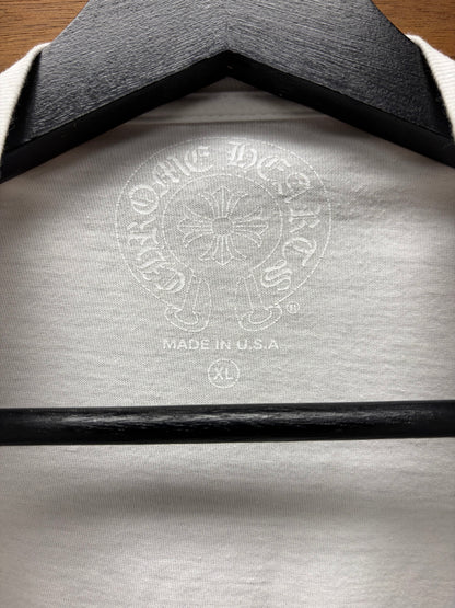 Chrome Hearts ‘Scroll Neck’ White Long Sleeve T-Shirt