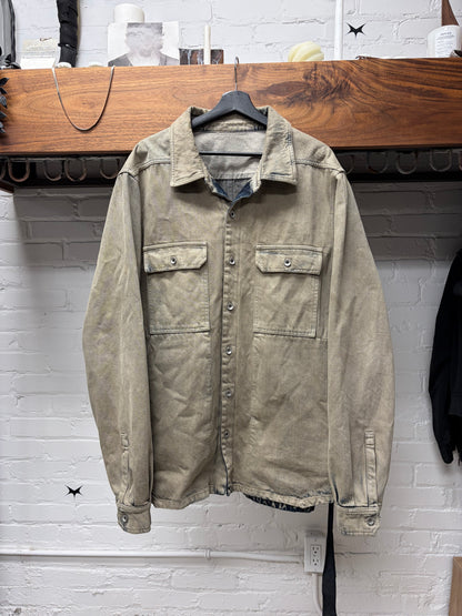 Rick Owens DRKSHDW Mineral/Pearl Oversized Denim ‘Overshirt’