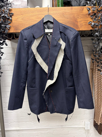 AW2019 Maison Margiela by John Galliano ‘Suiting’ Deconstructed Pinstripe Blazer