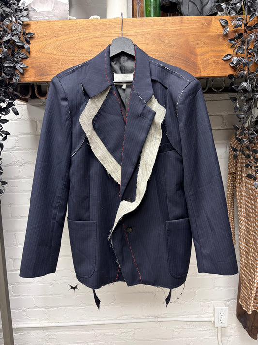 AW2019 Maison Margiela by John Galliano ‘Suiting’ Deconstructed Pinstripe Blazer