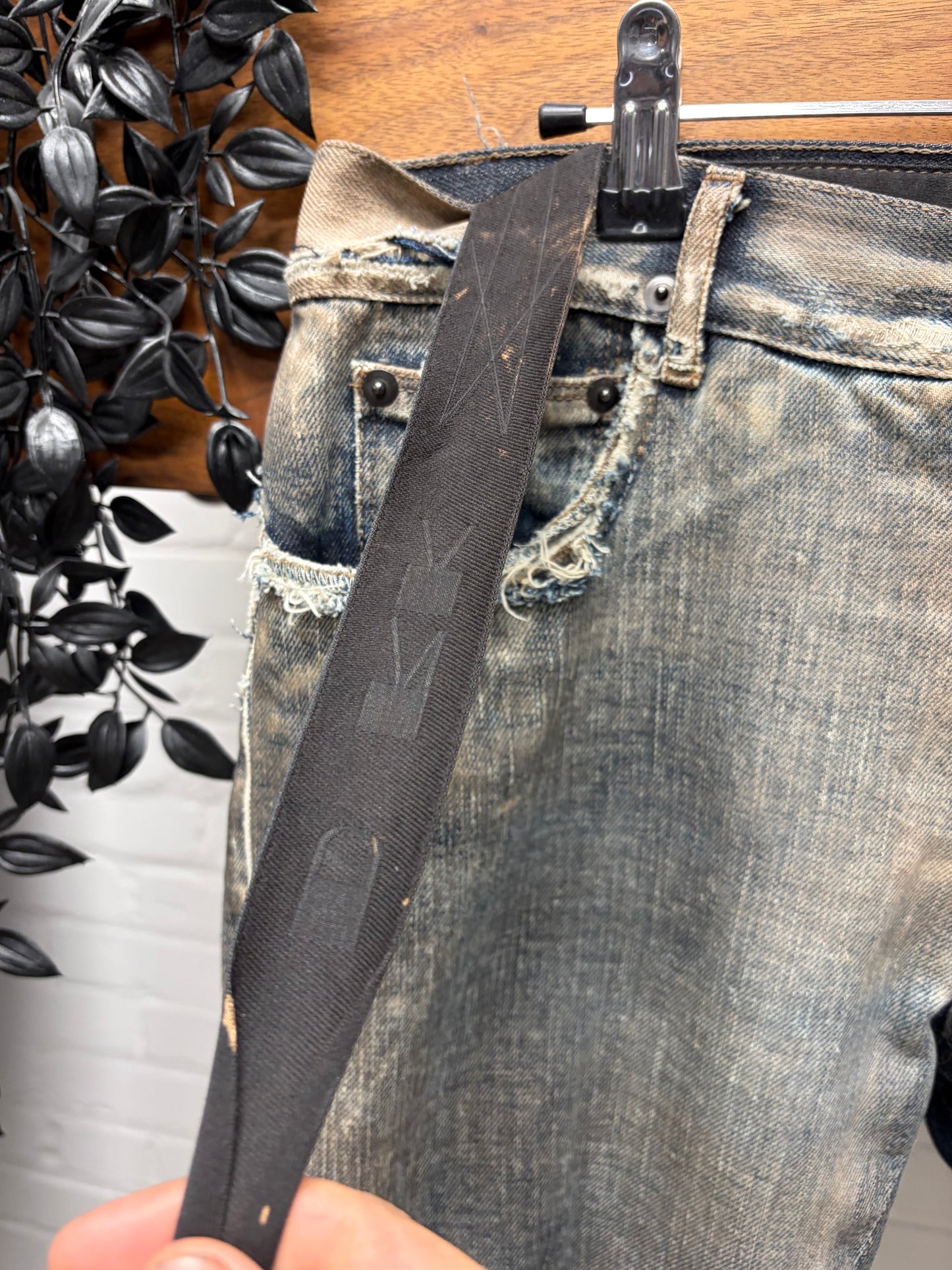 AW2007 Rick Owens ‘Exploder’ Dust Brown Detroit Cut Denim