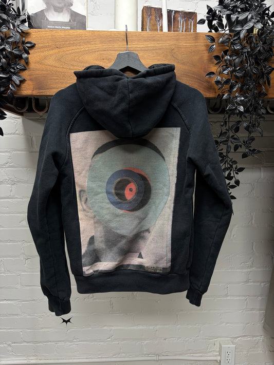 RAF by Raf Simons ‘Records’ Black Back Print Zip-Up Hoodie