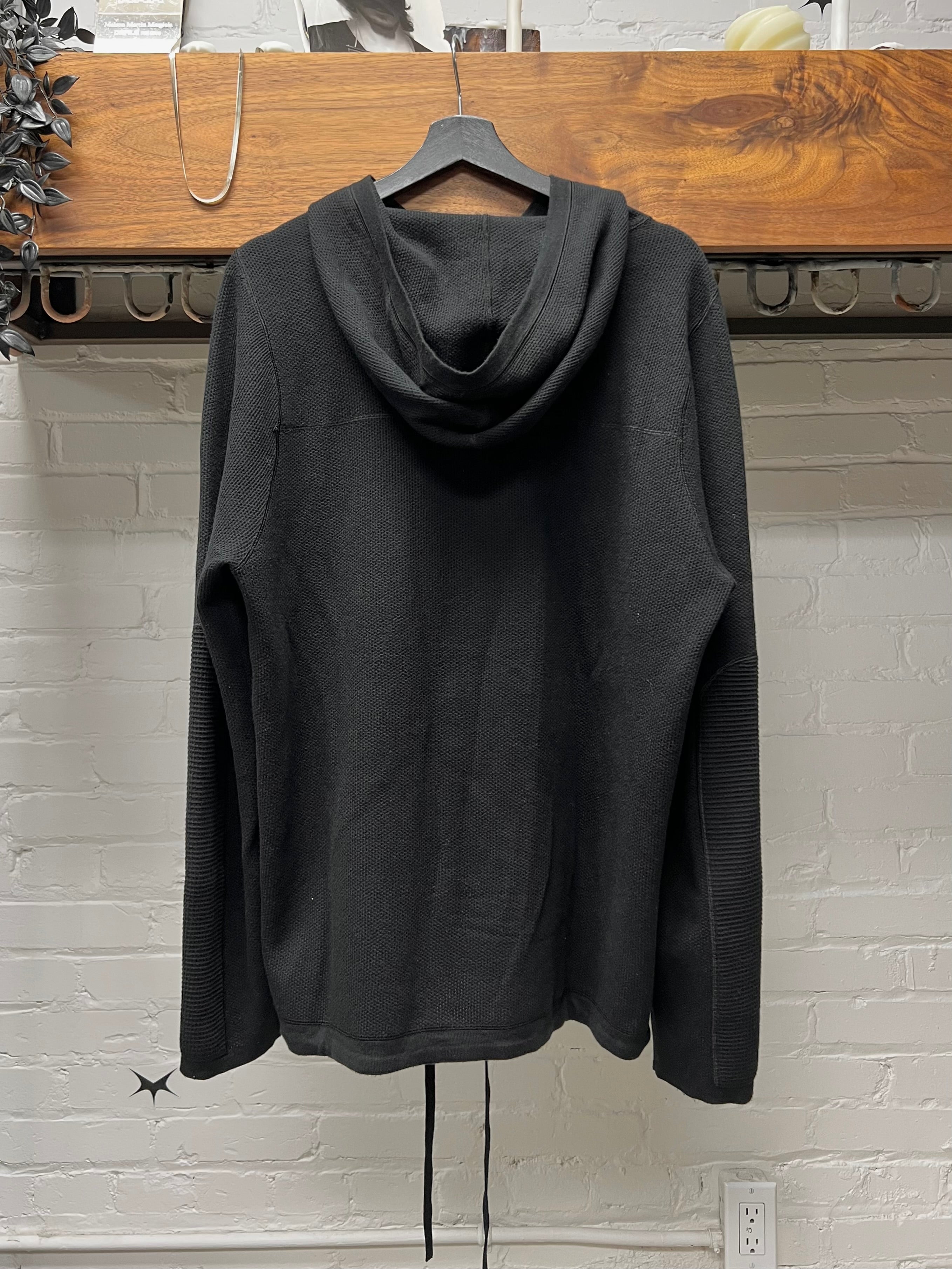 Helmut Lang Black Thermal 'Bondage' Hoodie – 20 Maud