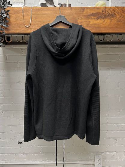 Helmut Lang Black Thermal ‘Bondage’ Hoodie