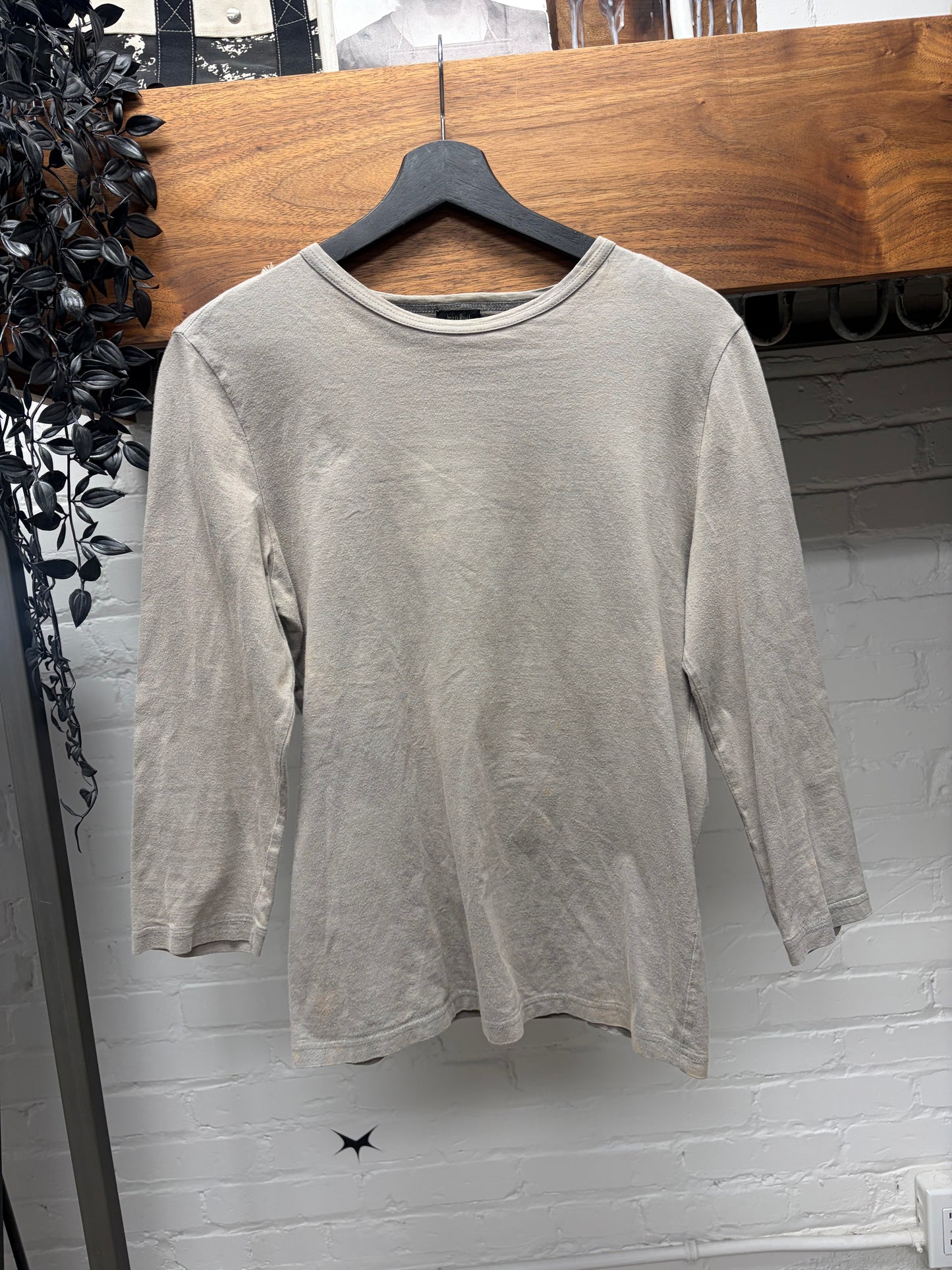 Jean Paul Gaultier Homme ‘Lace-Back’ Baseball Sleeve Shirt