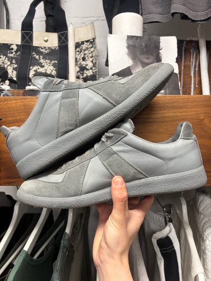 Maison Margiela ‘G.A.T.’ Wolf Grey Leather/Suede Low Top Sneakers