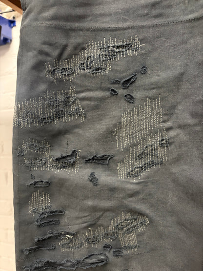 Acne Studios ‘Mended’ Black Wide Leg Denim