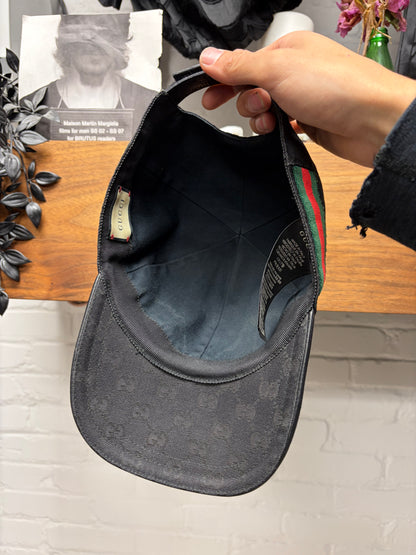 Gucci Modern Canvas Monogram Strap-Back Baseball Cap