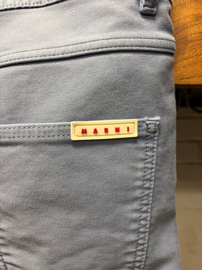 Marni ‘French Workwear Blue’ Wide Leg Straight Cut Denim