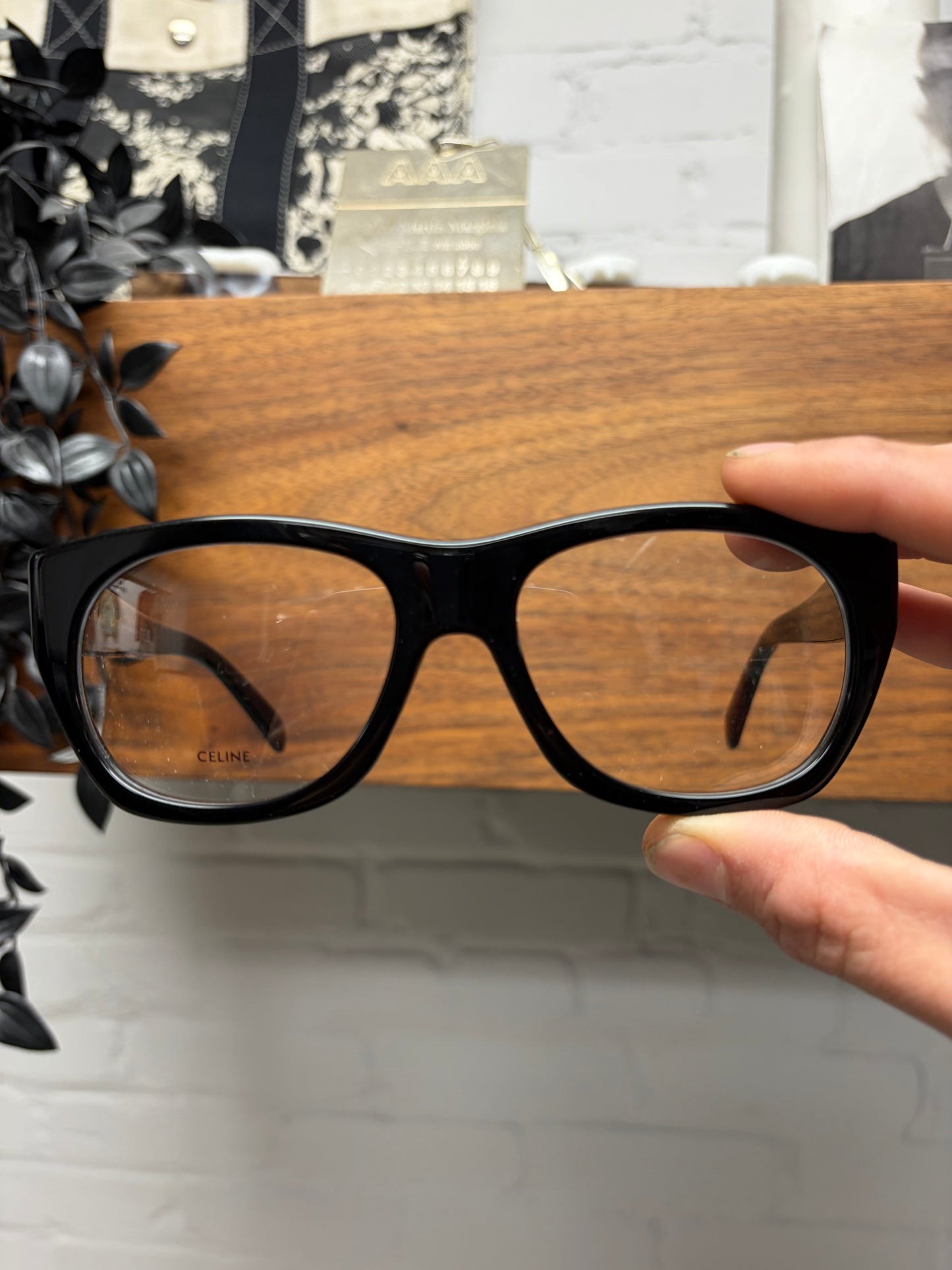 Celine ‘CL50154U’ Black Minimalist Optical Glasses