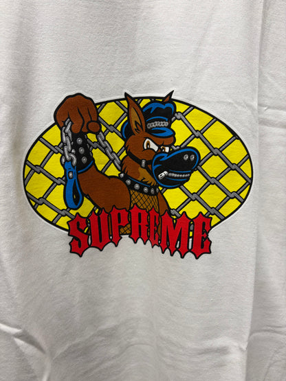 SS2026 Supreme ‘Leash’ White Graphic T-Shirt