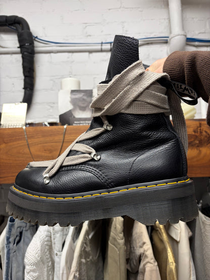 Rick Owens x Doc Martens ‘Pentagram Lace’ 1460 Leather Boots
