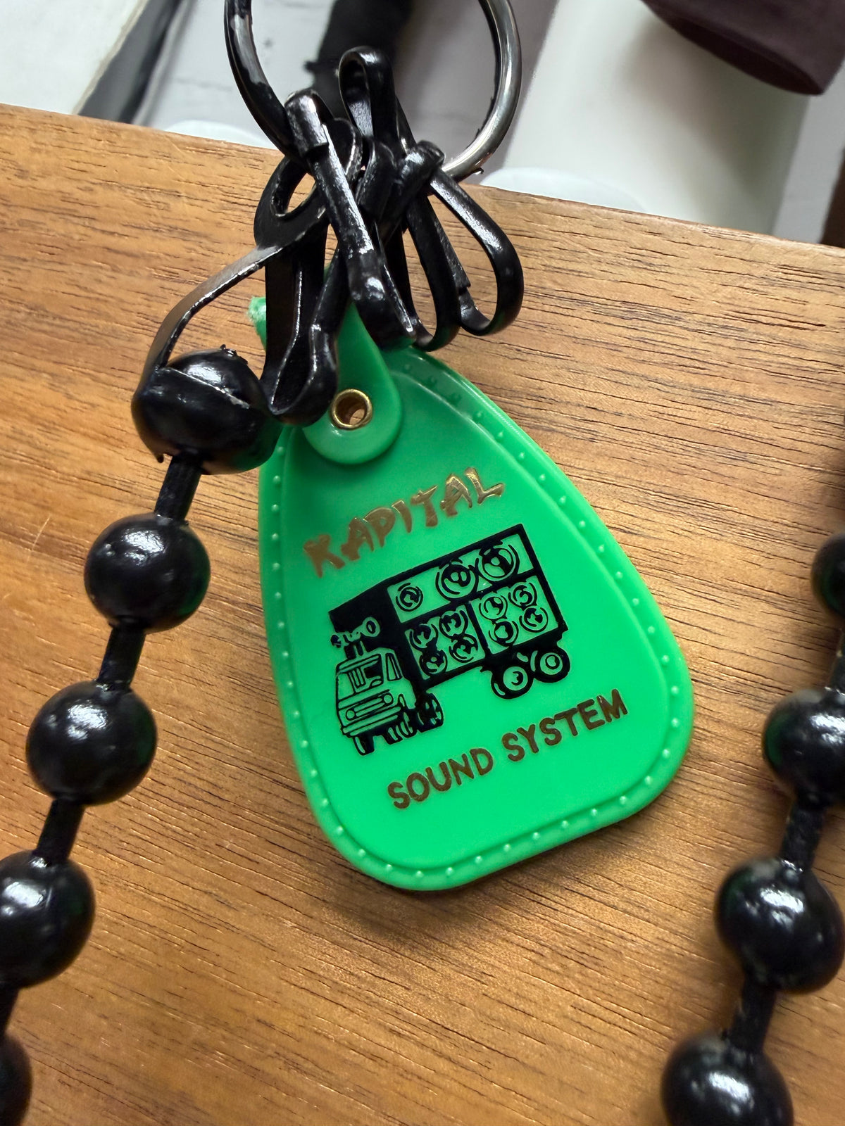Kapital ‘Trucker’ Black Ball-Bead Wallet Chain
