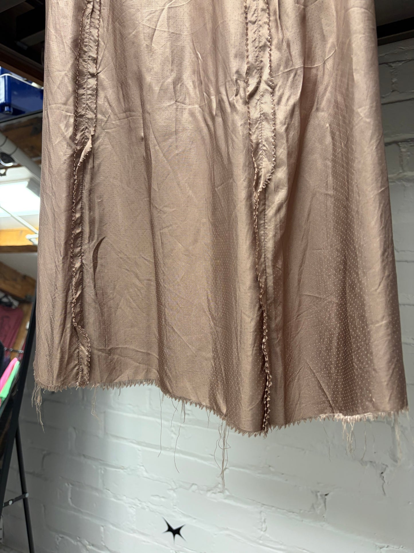 SS2006 Maison Martin Margiela ‘Blank Tag’ Raw Hem Silk Skirt