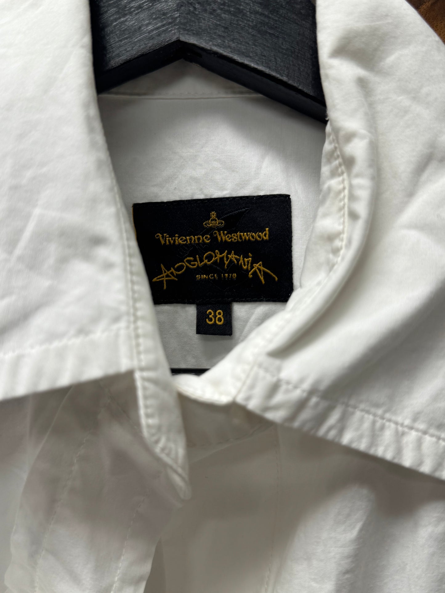 Vivienne Westwood ‘Spiralling’ Asymmetric Shape Collared Shirt