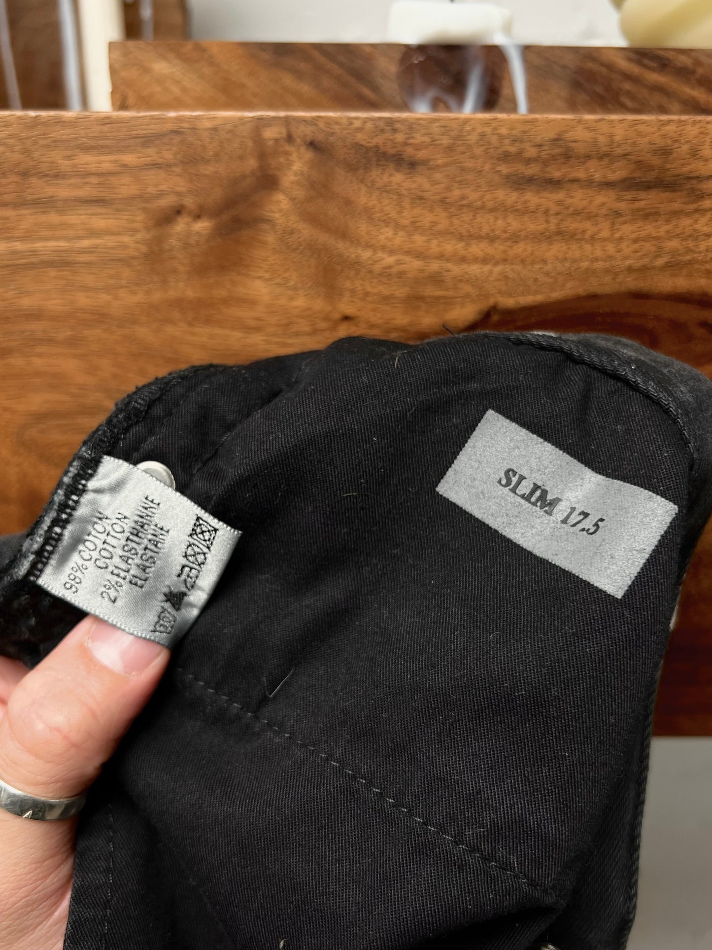 Dior Homme Bleach Distressed Black Skinny Jeans