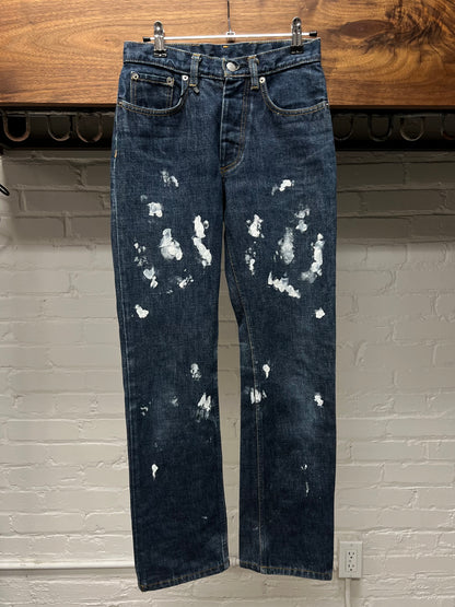 Vintage 1999 Helmut Lang ‘Classic Raw Denim’ with Paint Splattering
