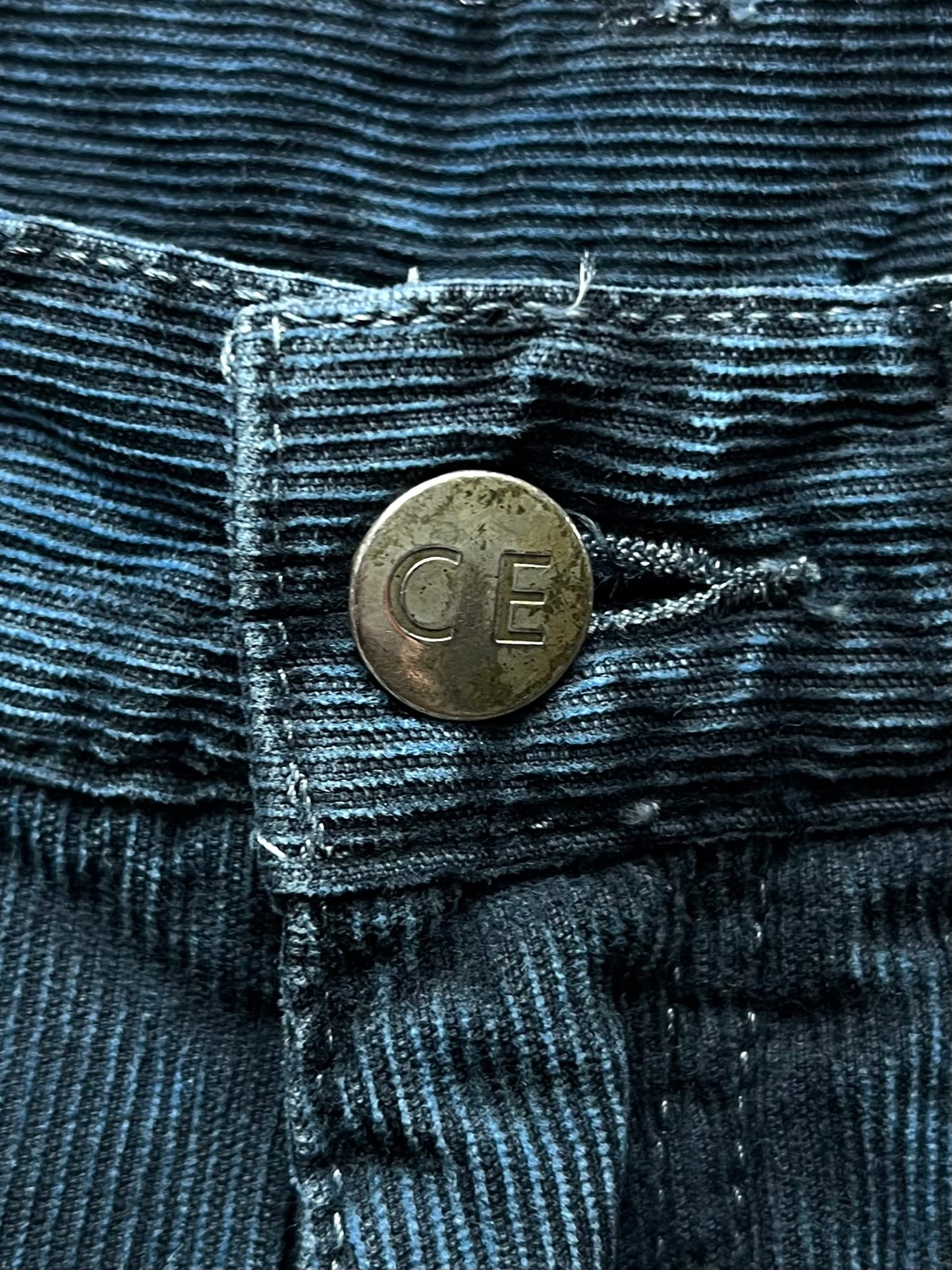Cav Empt Overdyed Blue Corduroy Pants