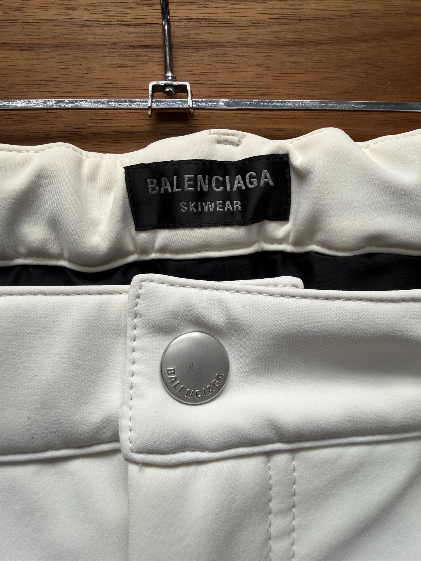 AW2024 Balenciaga ‘Skiwear’ 3B Sports Icon Logo White Snow Pants