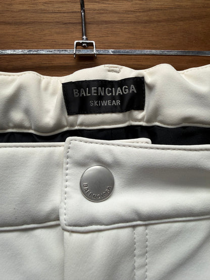 AW2024 Balenciaga ‘Skiwear’ 3B Sports Icon Logo White Snow Pants