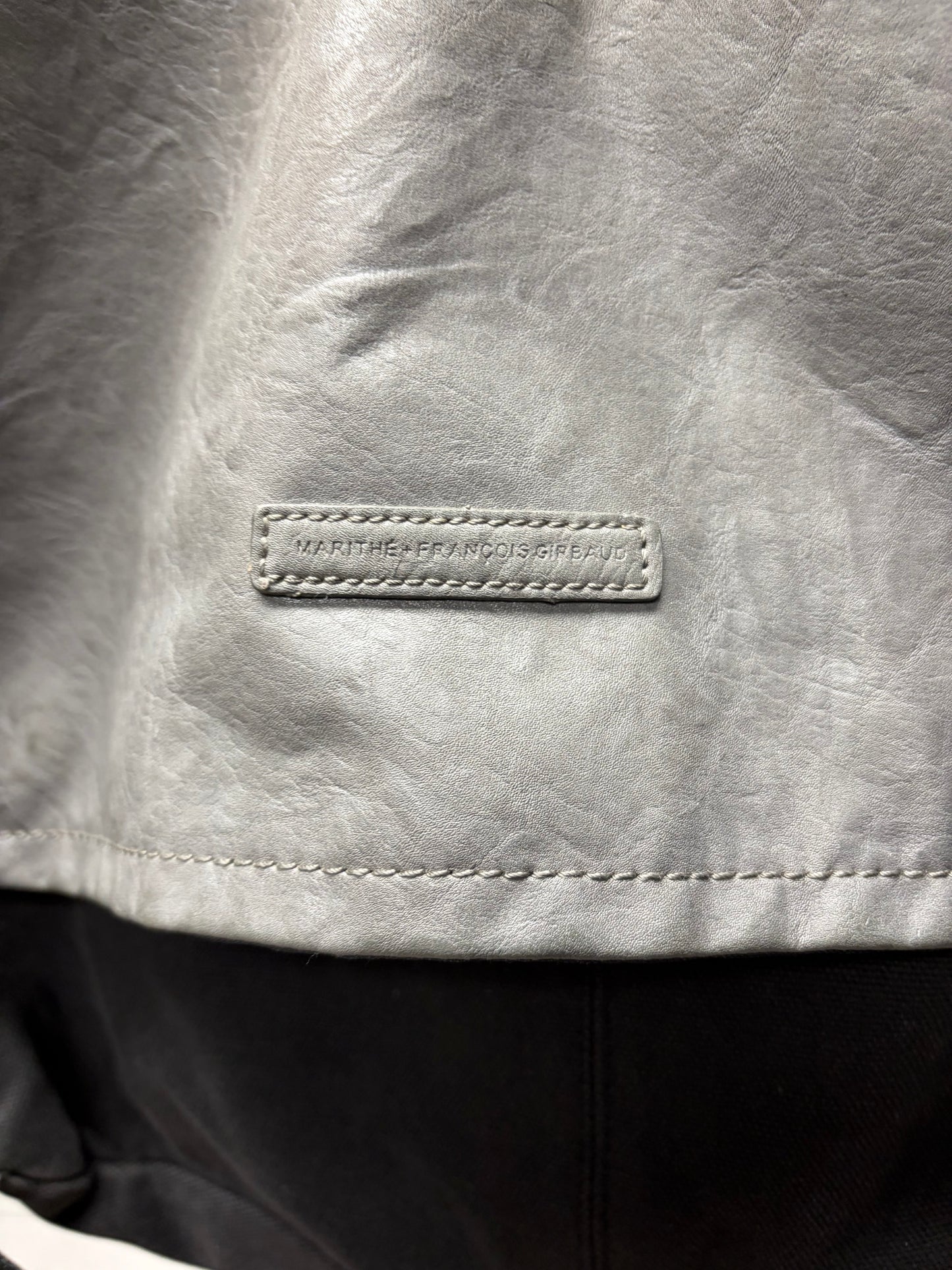 Marithe Francois Girbaud Leather/Canvas Crossbody Messenger Bag