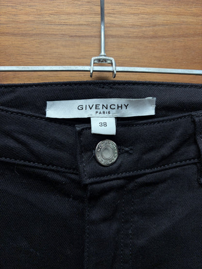 2017 Givenchy Pink ‘Star Patch’ Black Skinny Jeans