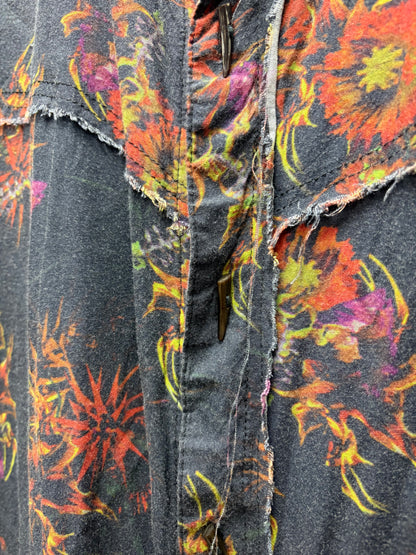 14th Addiction Floral Button Up Shirt with Wooden ‘Tusk’ Buttons