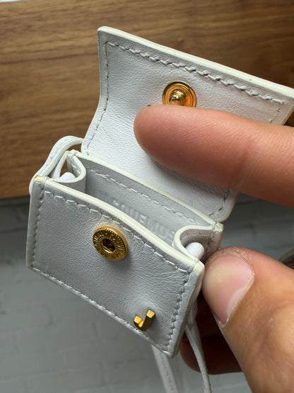 Jacquemus ‘Le Petit Chiquito’ Nano Mini White Leather Bag