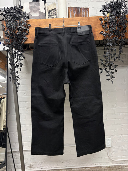 Rick Owens 16oz Japanese Denim ‘Geth’ Black Wide Cut Jeans
