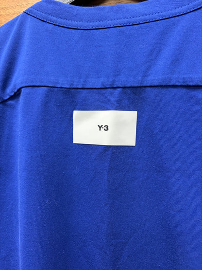 Y-3 by Yohji Yamamoto Shoulder Panelled Blue Tank Top