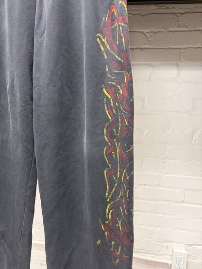 SS2024 Balenciaga ‘Offshore’ Faded Black Wide Leg Sweatpants
