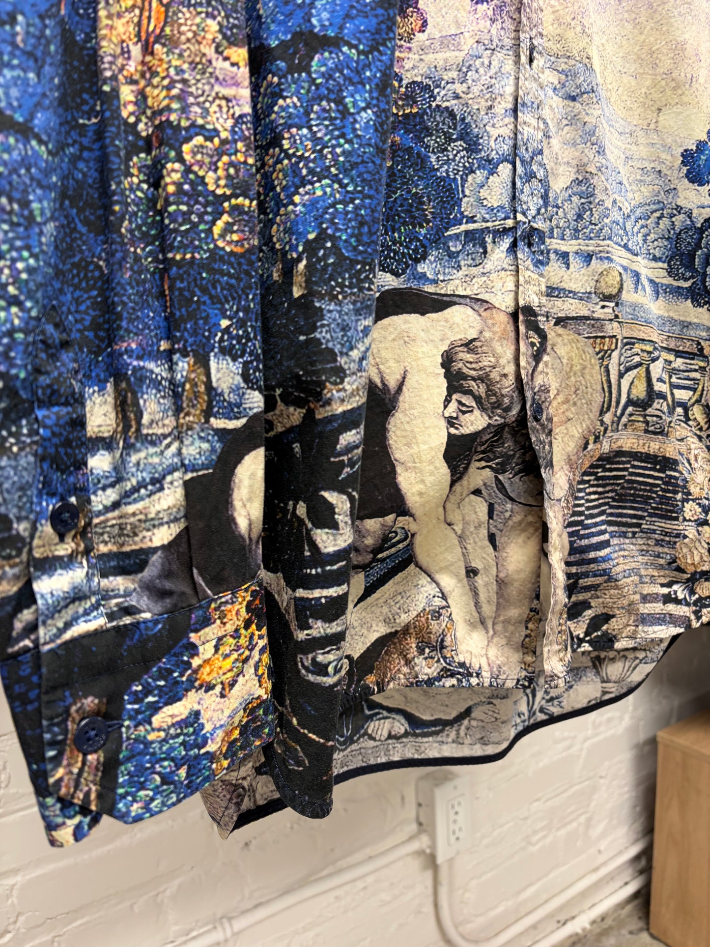 Louis Vuitton by Virgil Abloh ‘DNA Tapestry’ Portrait Button Down Shirt