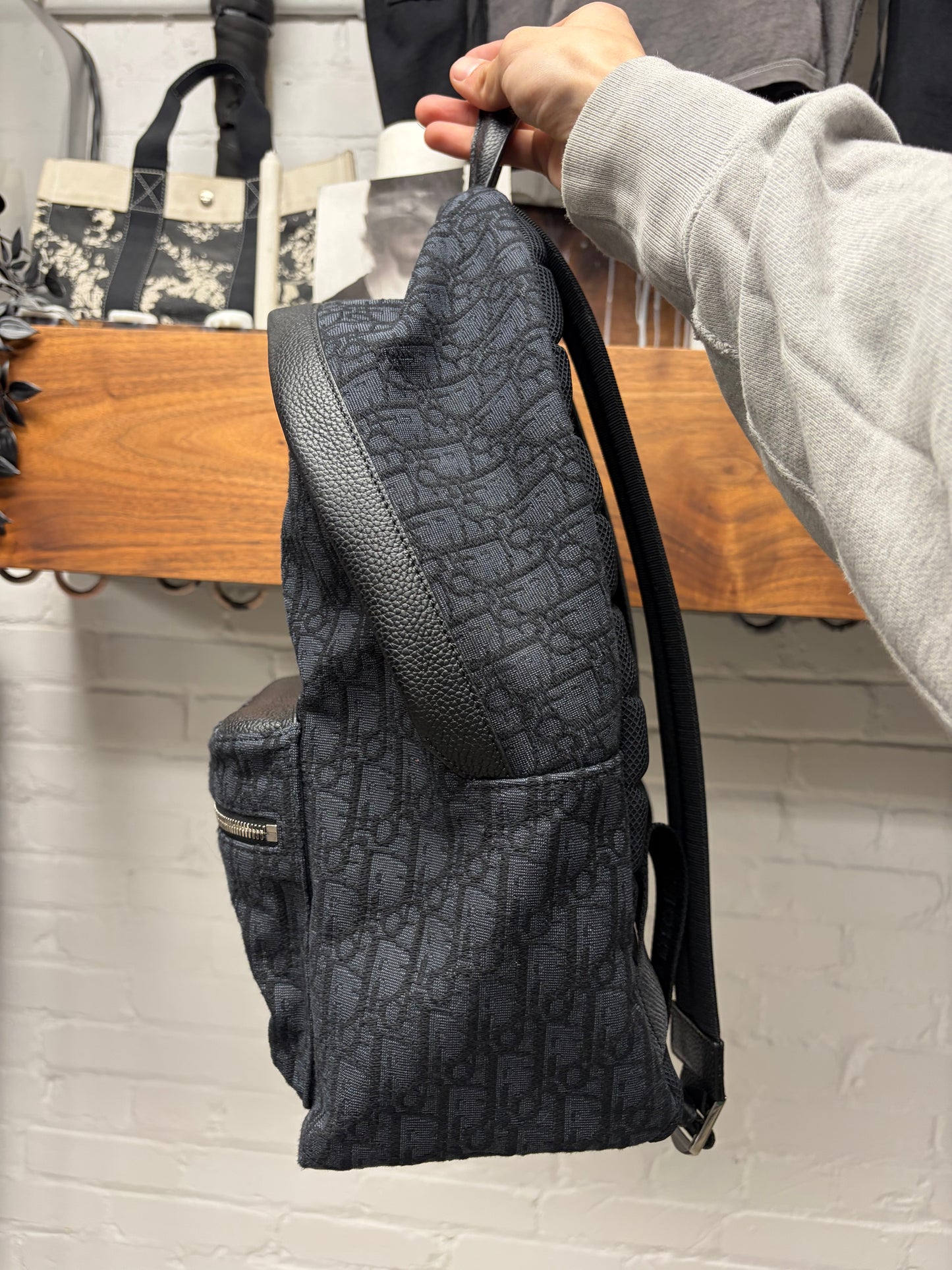 Dior Obliqué Jacquard Canvas Trotter Monogram ‘Rider’ Backpack