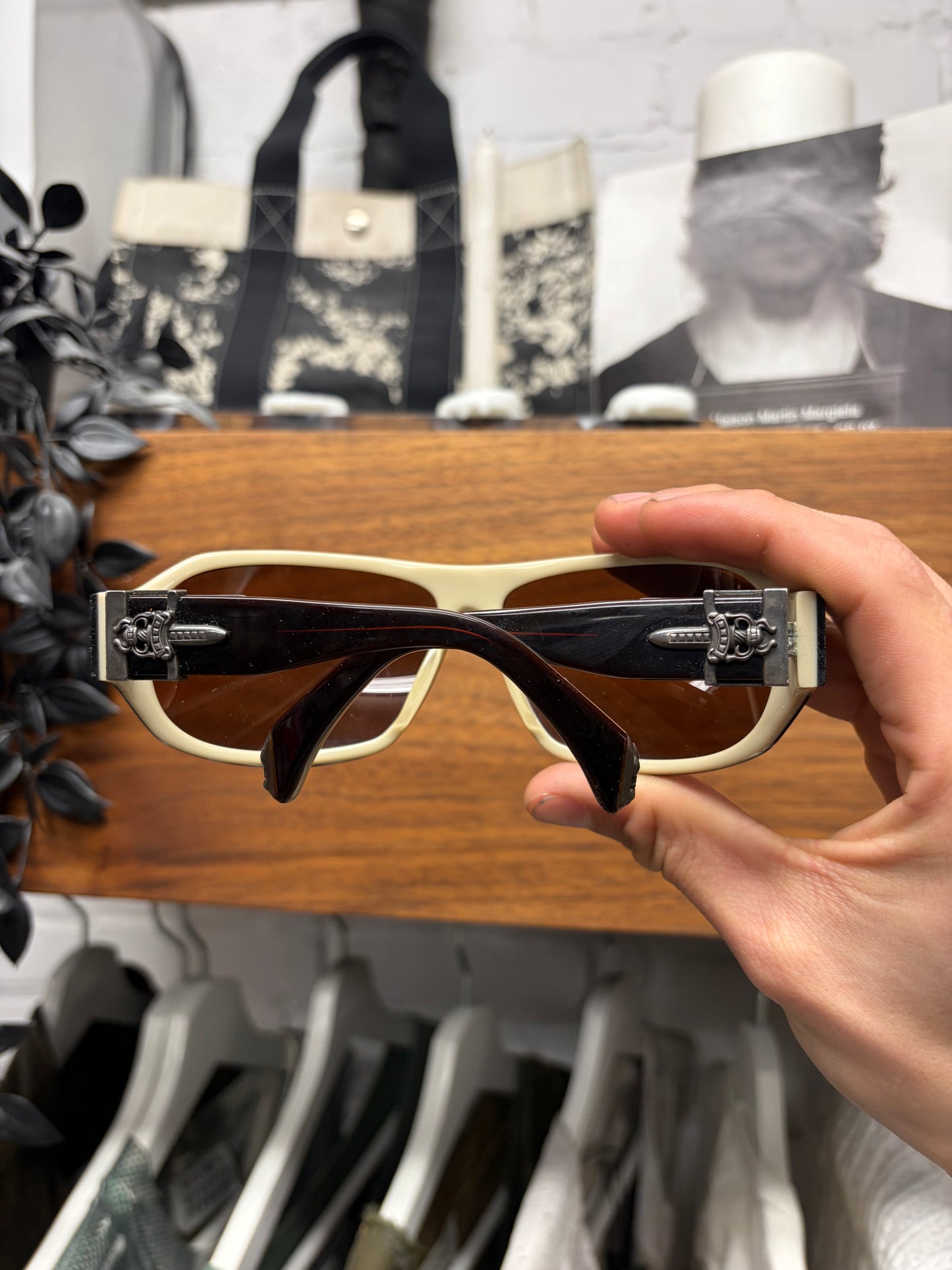 Chrome Hearts ‘Hung’ 925 Silver Dagger Aviator Sunglasses