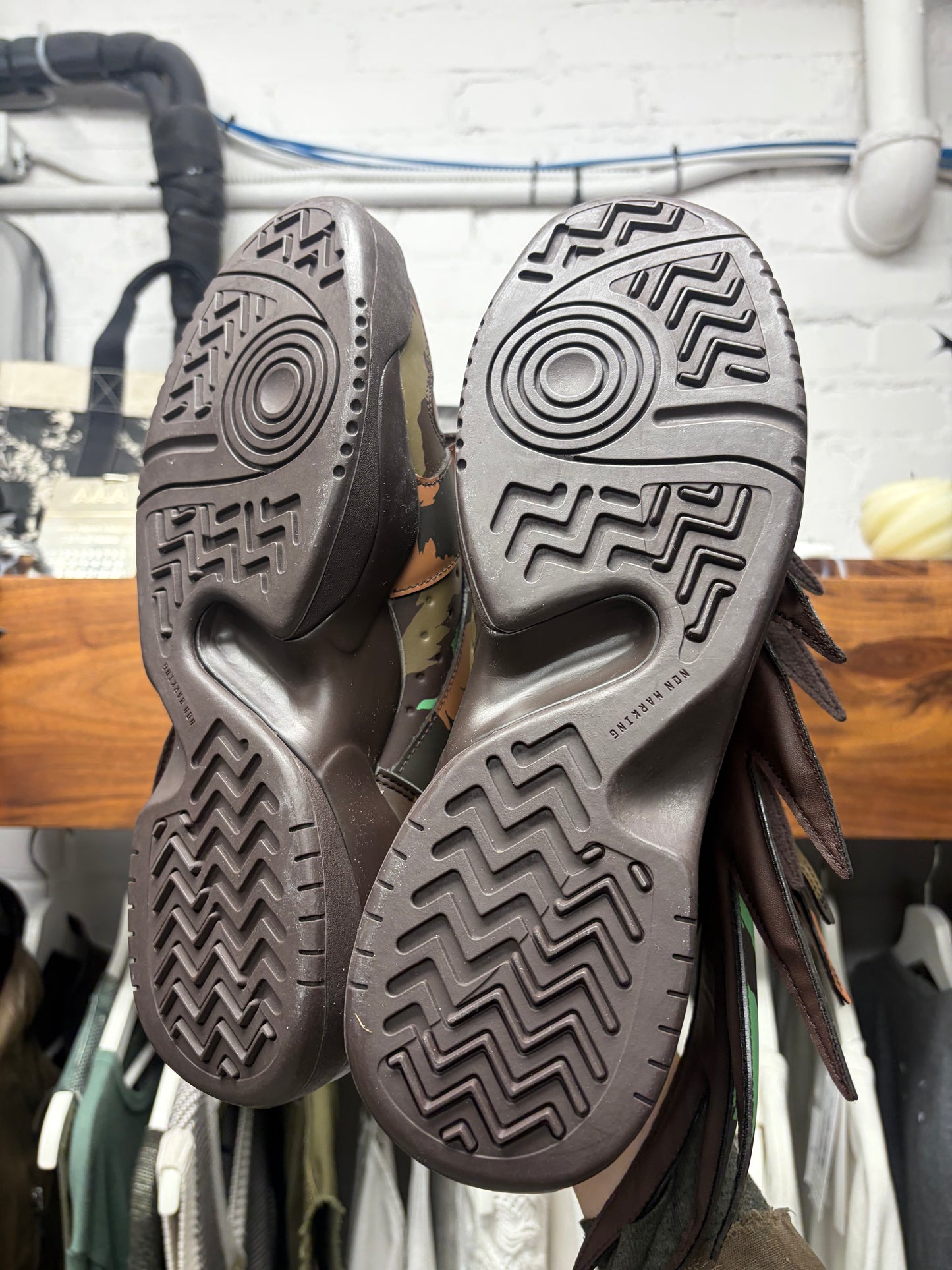 2015 Jeremy Scott x Adidas Wings 3.0 Camouflage High Top Sneakers