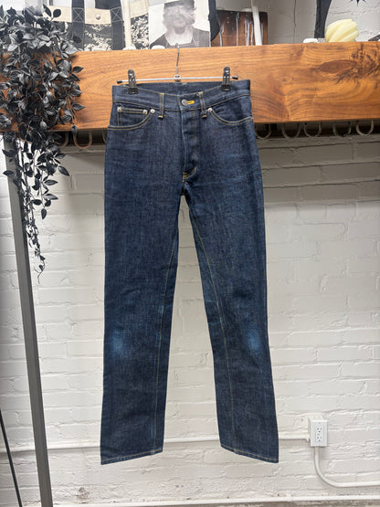 Vintage 90s Number (N)ine Raw Blue Skinny Jeans
