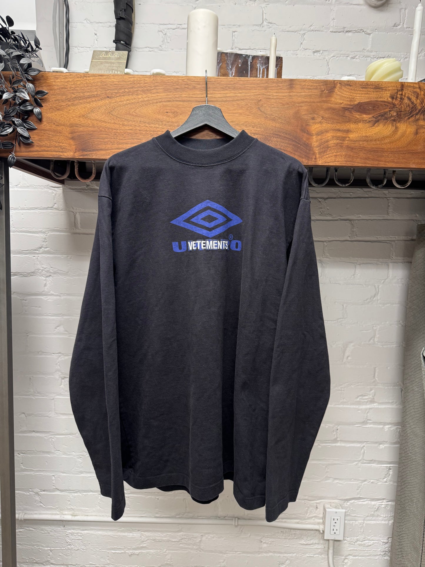 AW2018 Vetements x Umbro Heavyweight Cotton Long Sleeve Shirt